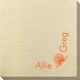 Corner Text with Shell Design Bamboo Luxe Napkins Image 1 of 2